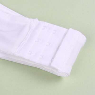 White Sexy Swim Cloth Lace Sleeveless Open Crotch Bodysuit - Image 6