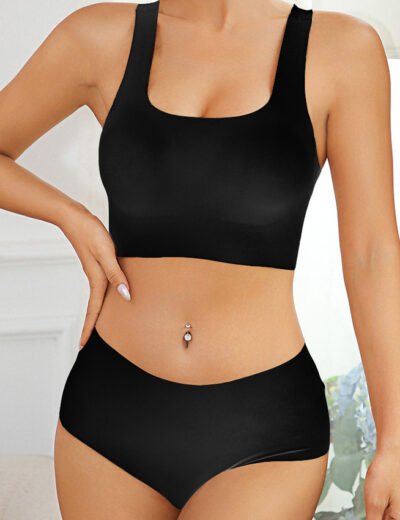 Women's Black Two-Piece Loungewear Set - Image 9