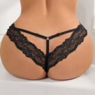 Black Sexy Lace Hollow Out Panty