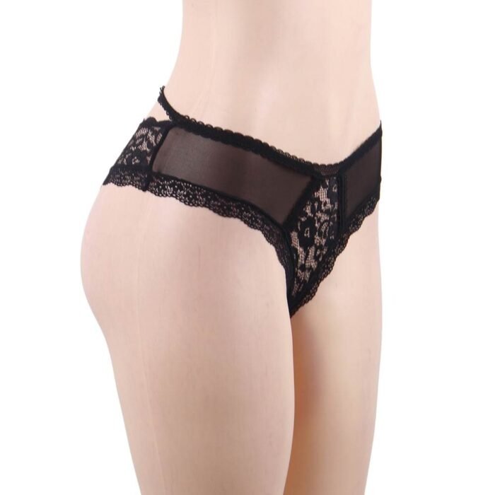 Black Lace Out Ladies‘ Panty